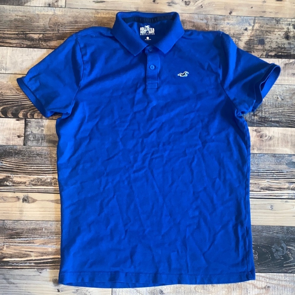 Hollister Blue Polo Shirt